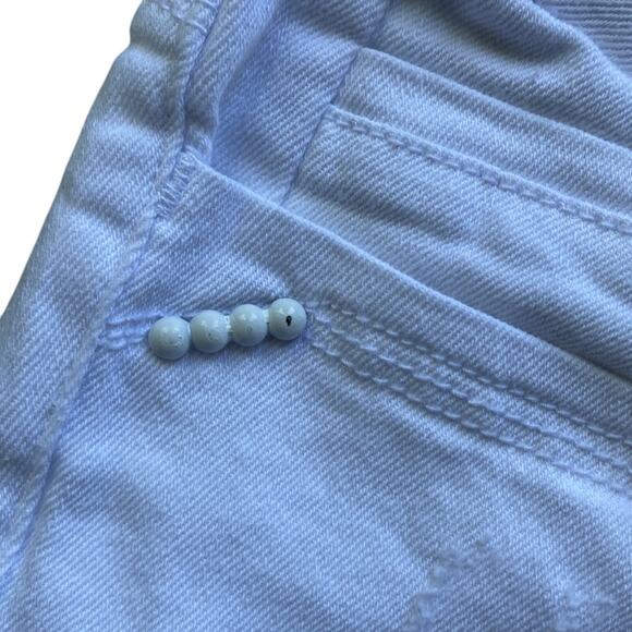 7 FOR ALL MANKIND Skinny Jeans Womens Sz 6 White Cropped Easy Fit - Picture 3 of 8